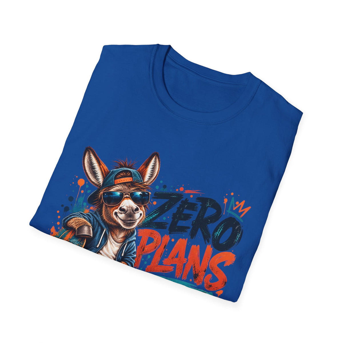 Zero Plans to Act My Age | Funny Donkey Graphic T-Shirt