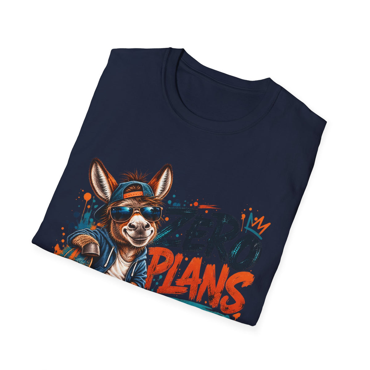 Zero Plans to Act My Age | Funny Donkey Graphic T-Shirt