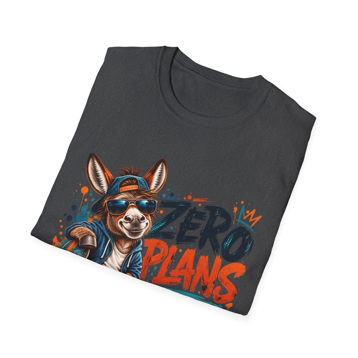 Zero Plans to Act My Age | Funny Donkey Graphic T-Shirt