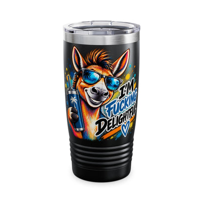 I'm Fucking Delightful | Happy Donkey Travel Tumbler