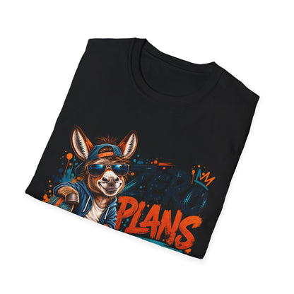 Zero Plans to Act My Age | Funny Donkey Graphic T-Shirt