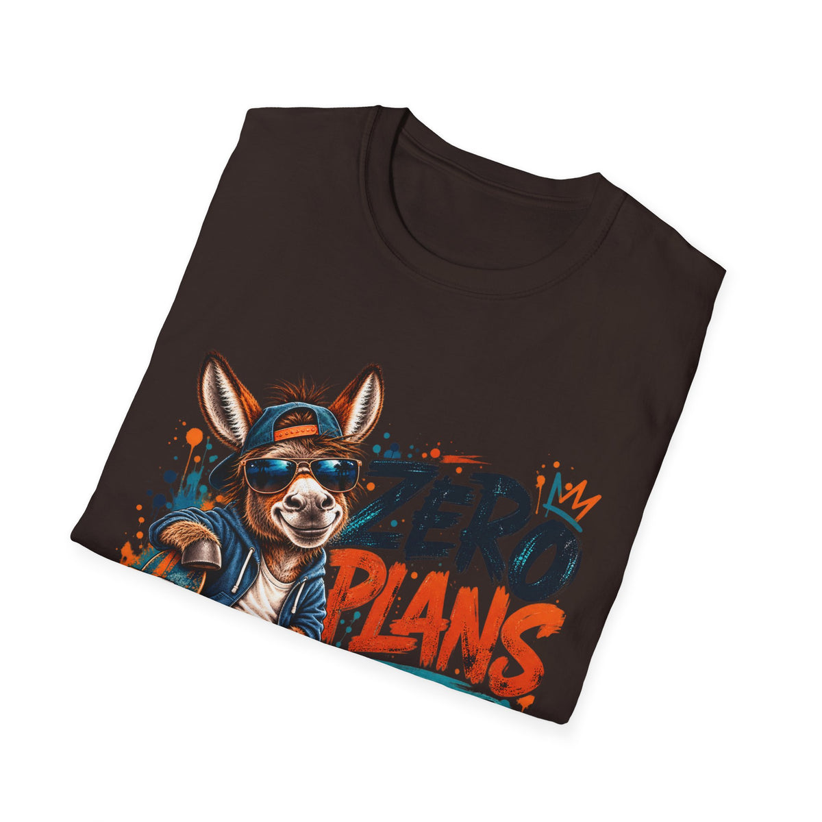 Zero Plans to Act My Age | Funny Donkey Graphic T-Shirt