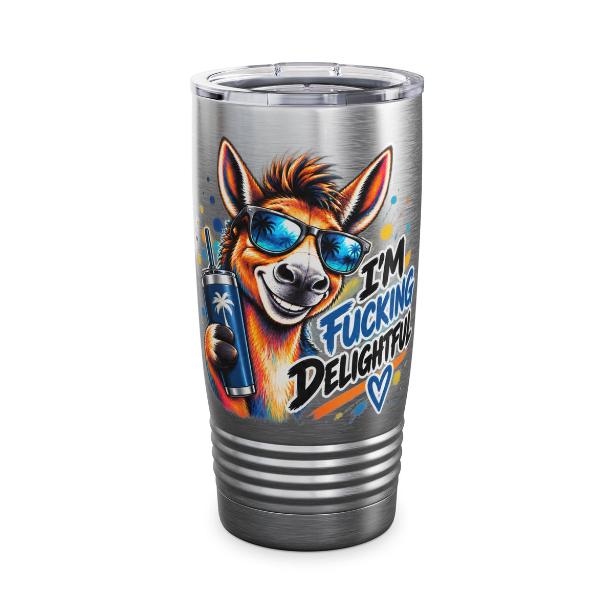 I'm Fucking Delightful | Happy Donkey Travel Tumbler
