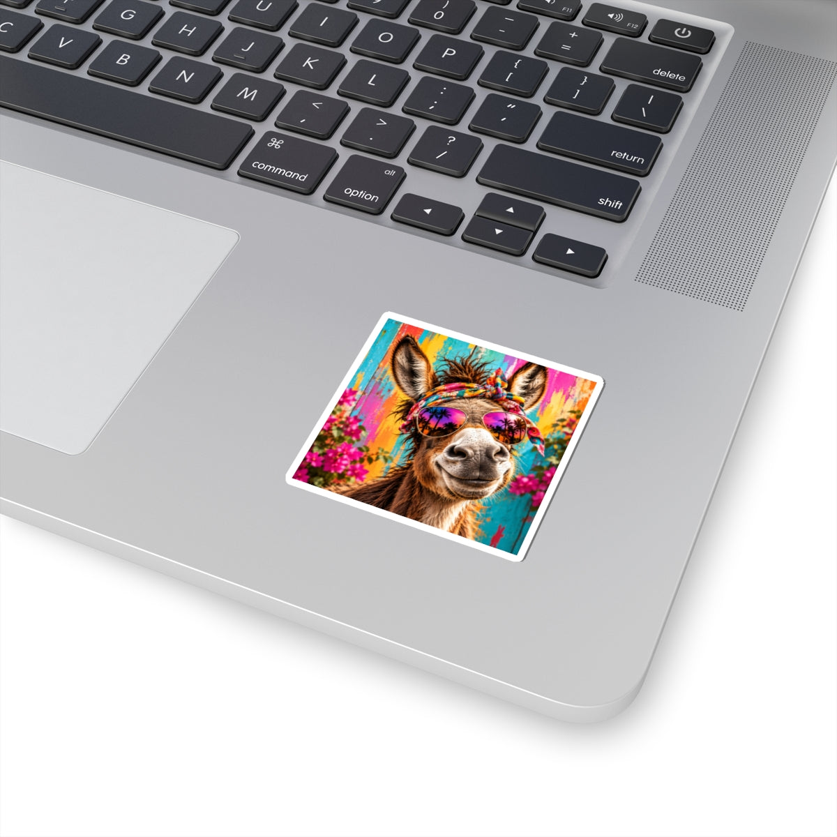 Donkey with Sunglasses Kiss-Cut Sticker — Moody & Attitude Collection