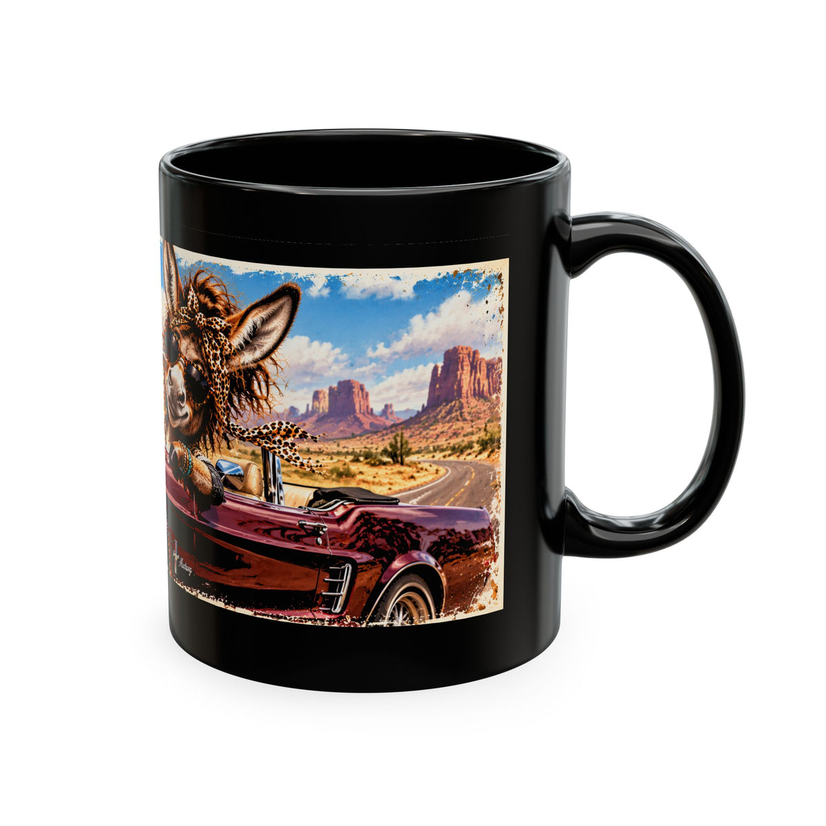 Vintage, Not Old | Funny Donkey Classic Mustang Ceramic Coffee Mug