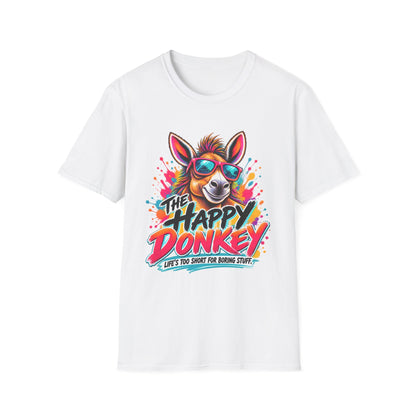 Life's Too Short for Boring Stuff | Happy Donkey Graphic Tee