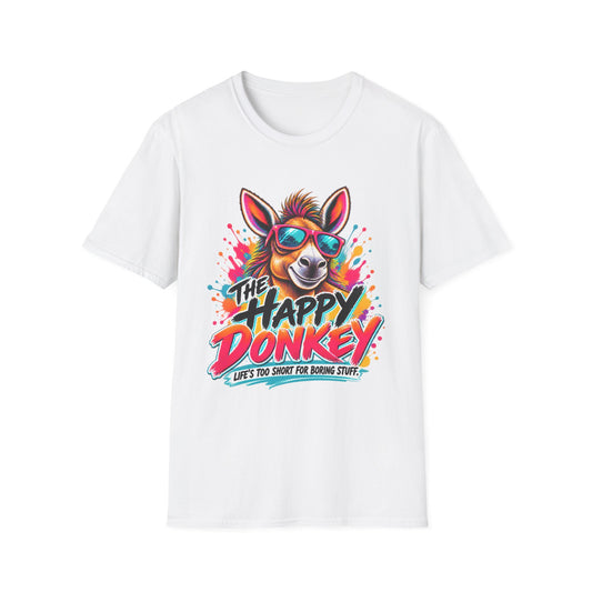 Life's Too Short for Boring Stuff | Happy Donkey Graphic Tee
